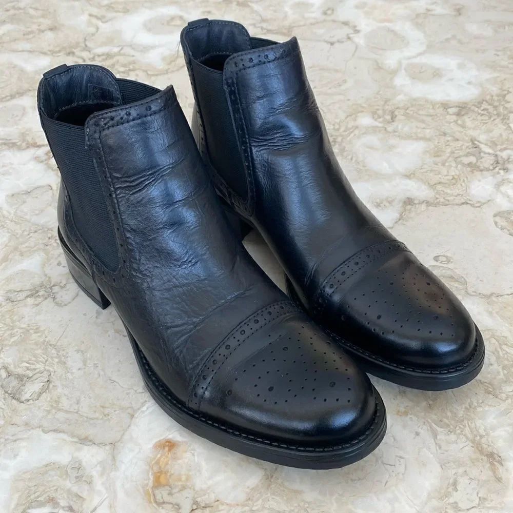 Biotime Adriana Leather Chelsea Boots